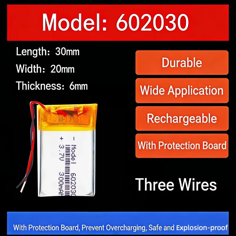 Batería de Litio de 3.7V 300mA - Smart Watch reseña y precio