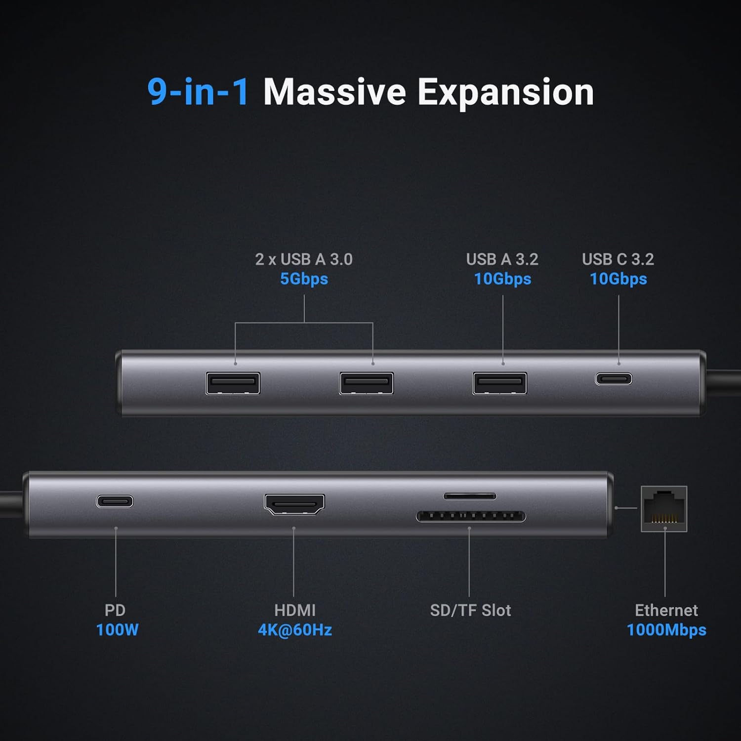 UGREEN Revodok Pro 109 USB C H - Usb Hub reseña y precio