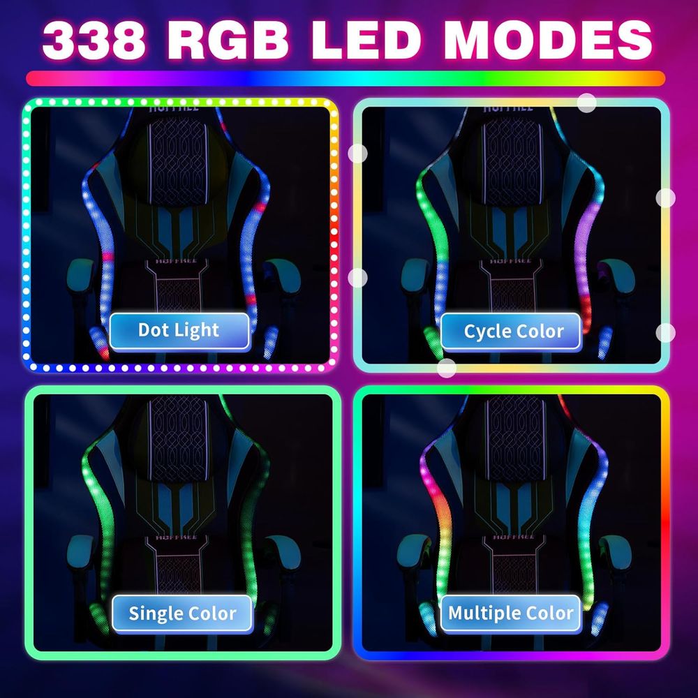 Silla Gamer con Luces LED, Alt - Bluetooth Speaker reseña y precio