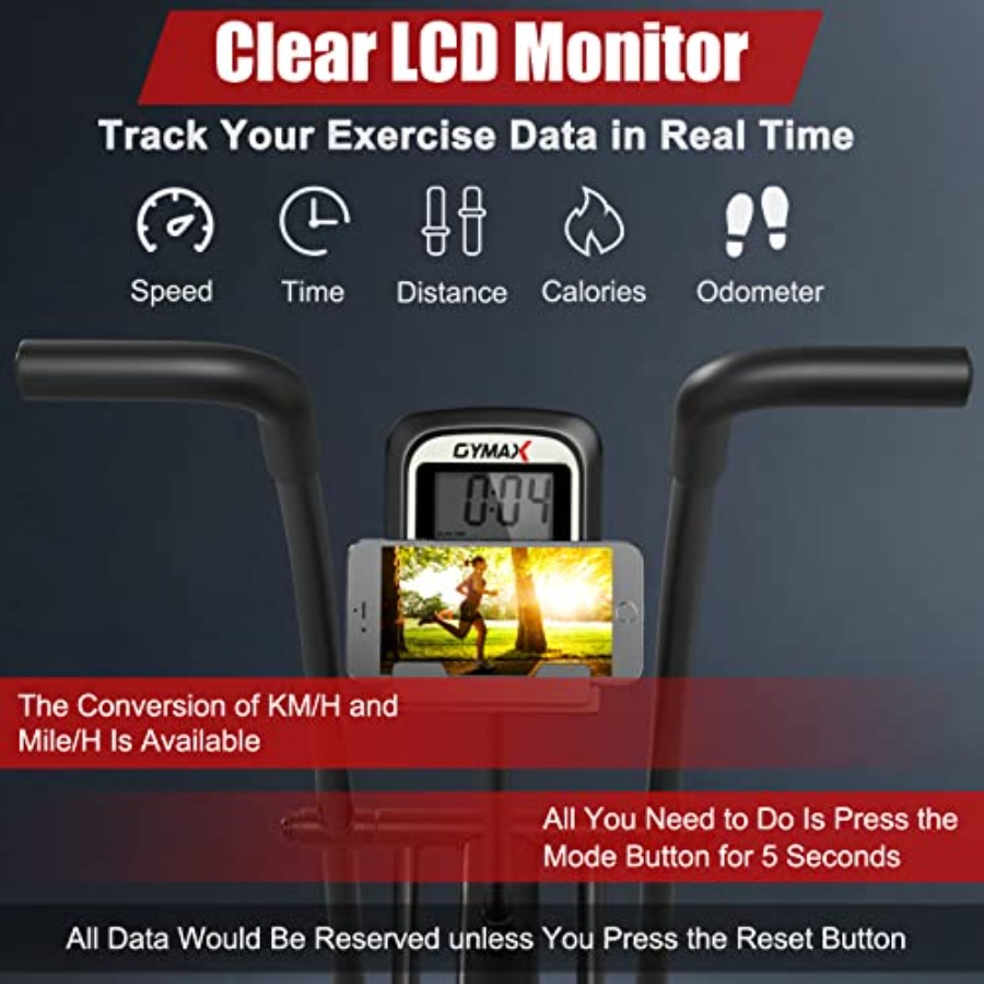 Bicicleta de cardio para gimna - Phone Holder reseña y precio