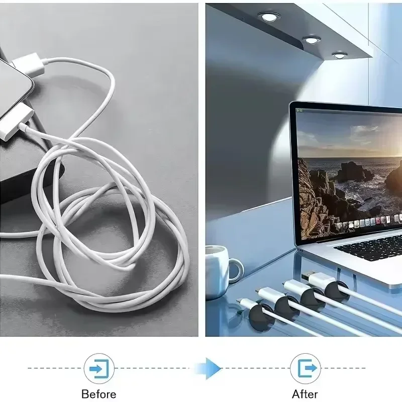 Clips para cables de escritori - Cable Organizer reseña y precio
