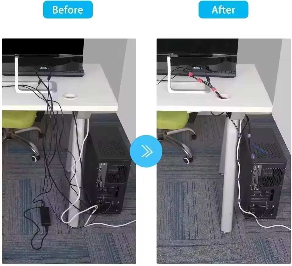 100 unidades de bridas organiz - Cable Organizer reseña y precio
