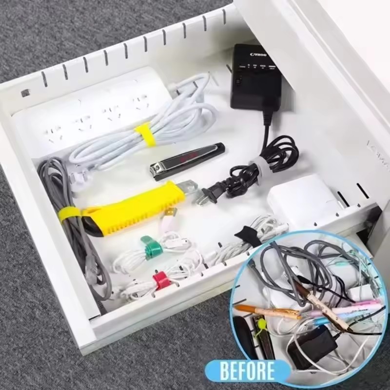 100 unidades de bridas organiz - Cable Organizer reseña y precio