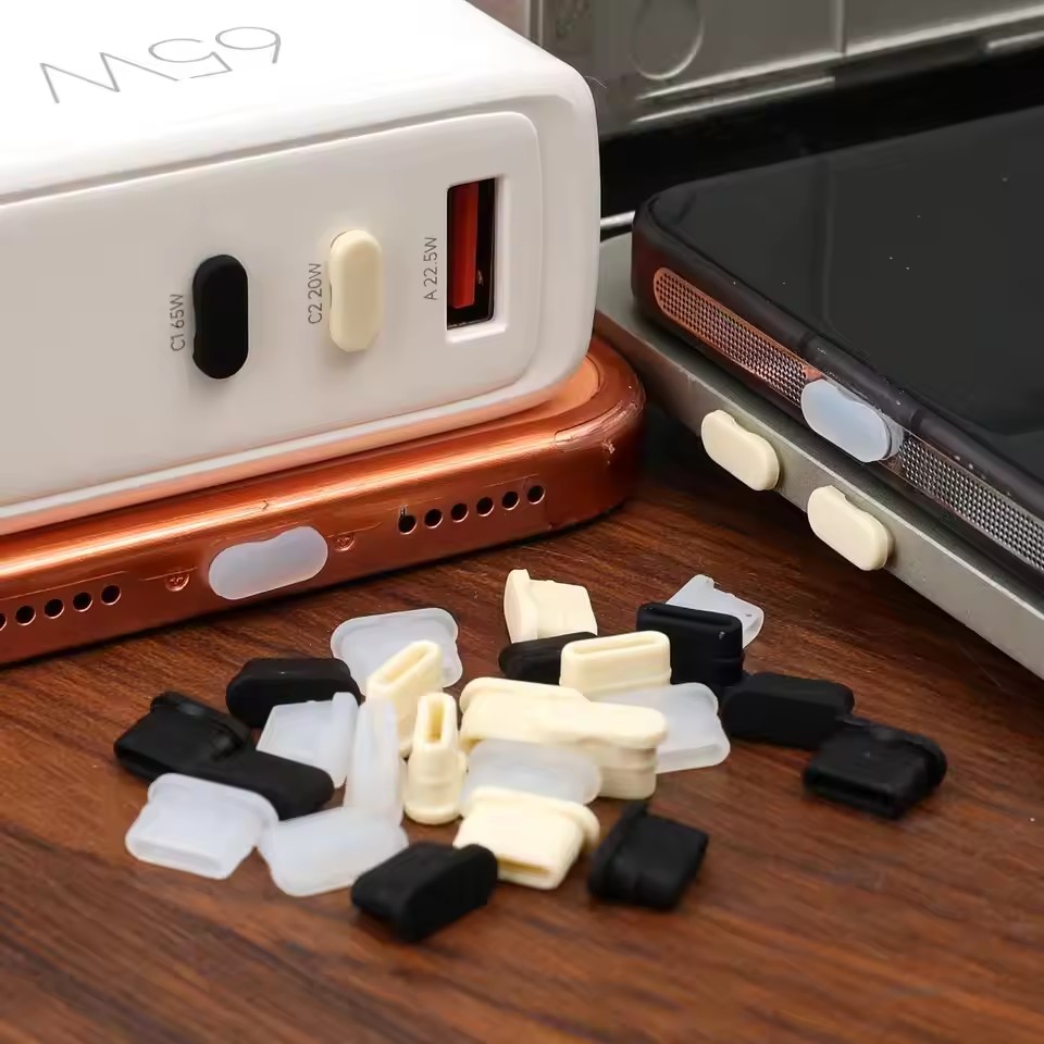 Tapas antipolvo de silicona su - Usb Charger reseña y precio